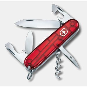 NAVAJA VICTORINOX SPARTAN - 12 USOS 91mm. ROJO TRANSPARENTE 1.3603.T