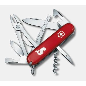NAVAJA VICTORINOX ANGLER - 18 USOS 91mm. ROJA, INSCRIP. "PEZ" 1.3653.72