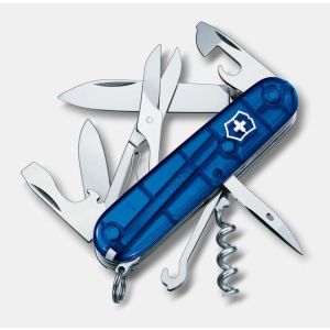 NAVAJA VICTORINOX CLIMBER - 14 USOS 91mm. AZUL TRANSPARENTE 1.3703.T2