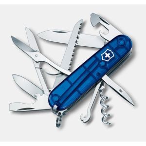NAVAJA VICTORINOX HUNTSMAN - 15 USOS 91MM. AZUL TRANSPARENTE 1.3713.T2