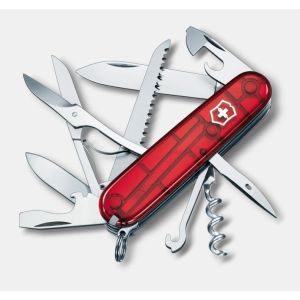NAVAJA VICTORINOX HUNTSMAN - 15 USOS 91MM. ROJO TRANSPARENTE 1.3713.T