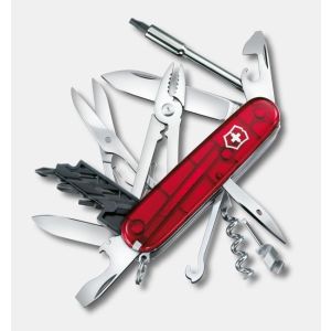 NAVAJA VICTORINOX CYBER-TOOL - 34 USOS 91mm. ROJA TRANSP. 1.7725.T