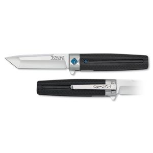 Navaja Tokisu 25017 con hoja de Acero Inoxidable D2 de 9,2 cm y empuñadura de Goma Antideslizante de 11,4 cm.