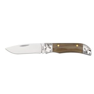 Navaja Albainox 25077 con hoja de acero 3Cr13Mov de 6,6 cm y empuñadura de Acrílico de 8,3 cm.