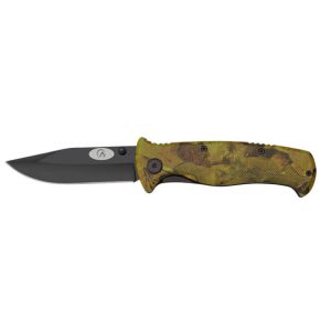Navaja Albainox 25177 con hoja de acero 3Cr13Mov de 8,6 cm y empuñadura de ABS/Camuflaje de 11,4 cm.