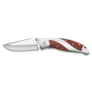 Navaja Albainox 25180 con hoja de acero 3Cr13Mov de 8,4 cm y empuñadura de estamina / Acero de 11,4 cm.