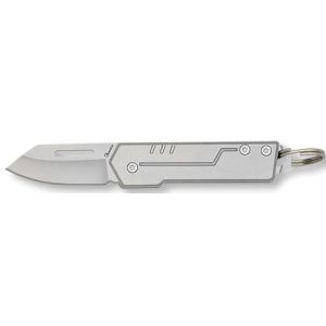 Navaja Albainox 25190 con hoja de acero 3Cr13Mov de 4 cm y empuñadura de Acero Satin de 7 cm.