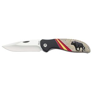 Navaja Albainox España Toro 25273 con hoja de Acero Inox de 8,6 cm y empuñadura de Aluminio de 11,5 cm.