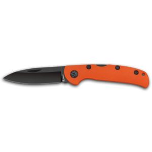 Navaja Albainox 25299 con hoja de acero 3Cr13Mov de 8 cm y empuñadura de Fibra Nylon Naranja de 11 cm.