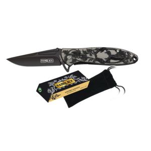 Navaja Rainblack 25300 con hoja de Acero Inox de 7,3 cm y empuñadura de Acero Rainblack de 10,2 cm.