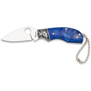 Navaja Albainox 25302 con hoja de Acero Inox de 5,8 cm y empuñadura de Acrílico Azul de 7,5 cm.