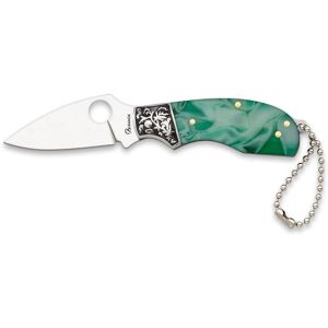 Navaja Albainox 25332 con hoja de Acero Inox de 5,8 cm y empuñadura de Acrílico verde de 7,5 cm.