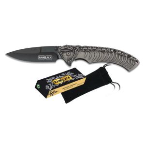 Navaja Rainblack 25344 con hoja de Acero Inox de 7,8 cm y empuñadura de Acero Rainblack de 12 cm.