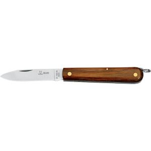 Navaja bolsillera italiana FOX 300/18 B con hoja de acero 420C de 8 cm y empuñadura de palisandro de 10 cm
