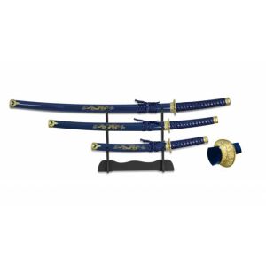Set 3 Katanas Tole10.Peana. 29/49/70 cm 31515-AZ.
