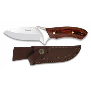 Cuchillo Albainox Caza 31553 con hoja de acero 3Cr13Mov de 10,5 cm y empuñadura de estamina de 11,5 cm.