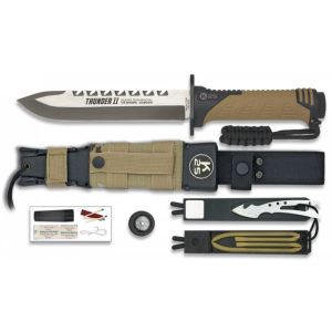  K25 Cuchillo Thunder II Camo Sand hoja de 17 cm Ref. 32133