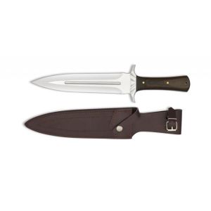 Cuchillo Albainox Rematador 32238 con hoja de acero 3Cr13Mov de 23,5 cm y empuñadura de estamina - CNC de 14 cm.