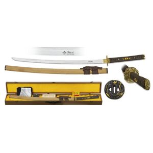 Katana Acero Damasco Tole10. Hoja 72 cm 32324.