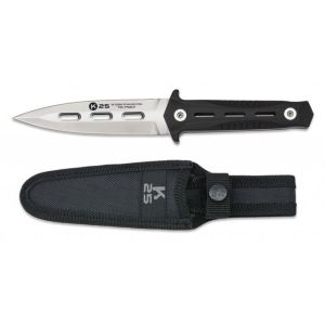 Cuchillo K-25 Botero 32556 con hoja de acero Inox 7Cr17Mov de 12,5 cm y empuñadura de G10/Negro de 12 cm.