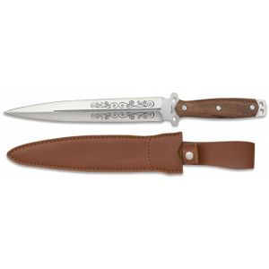 Cuchillo Albainox 32611 con hoja de acero 3Cr13Mov de 25,3 cm y empuñadura de Madera / Rosewood de 13,7 cm.