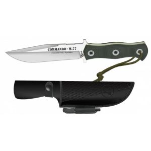Cuchillo K-25 Commando Machete 77 32625 con hoja de acero 7Cr17Mov de 14,5 cm y empuñadura de G10 de 12 cm.