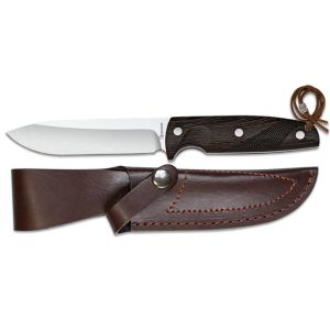 Cuchillo Albainox 32671 con hoja de acero 3Cr13Mov de 13,6 cm y empuñadura de Wengue de 12,7 cm.