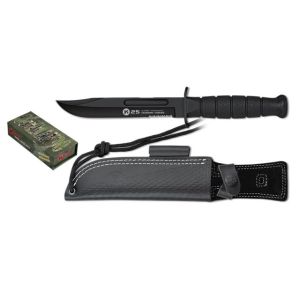 Cuchillo Táctico K-25 32692 con hoja de acero 7Cr17Mov de 17 cm y empuñadura de G10/Negro de 13,3 cm.