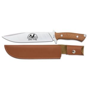 Cuchillo Caza Albainox Stay Wild 32709 con hoja de acero 3Cr13Mov de 19,5 cm y empuñadura de Rosewood de 11,5 cm.