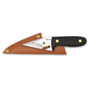 Cuchillo Albainox Tiburon 32804 con hoja de acero 3Cr13Mov de 6,5 cm y empuñadura de ABS de 7,5 cm.