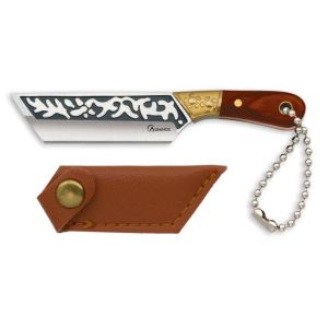 Cuchillo Mini Albainox 32840 con hoja de acero 3Cr13Mov de 5,2 cm y empuñadura de estamina de 4 cm.