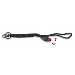 Llavero paracord con silbato Negro