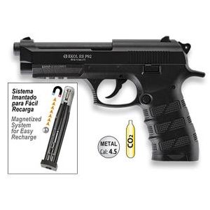 Pistola CO2 Negro Cal 4 5 EKOL ES P92 