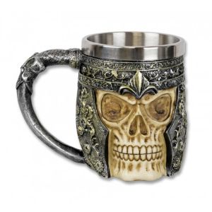 Taza Decoración Calavera 12 cm 39032 Tole10 Imperial.