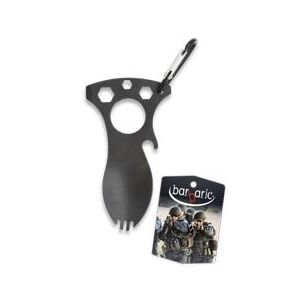 Multiherramienta negra con mosquetón