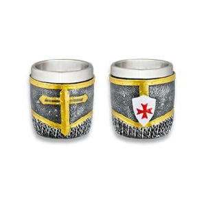 Vaso Chupito Resina Templario Cota Malla 39075 Tole10 Imperial.