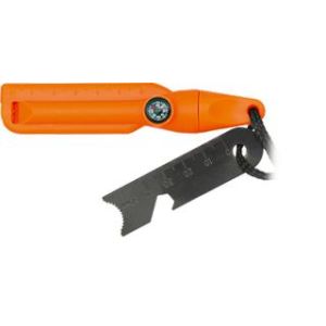 Pedernal Naranja con brújula y silbato