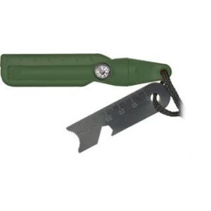 Pedernal Verde con brújula y silbato