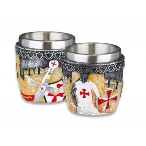 Vaso Chupito Resina Templario Knight 39149 Tole10.