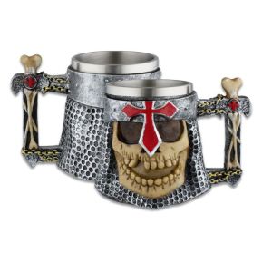 Taza Tole10 Calavera Cruz Templaria 39418.