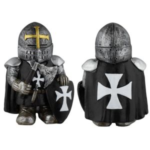 Templario Resina Negro Hacha 10.5x7,3 cm 39445 Tole10.