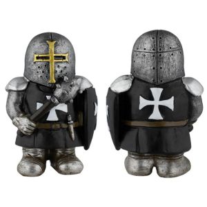 Templario Resina Negro Maza 10.5x7,3 cm 39446 Tole10.