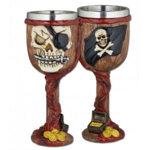 Copa Resina Calavera Pirata 39485 Tole10.