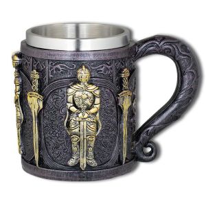 Taza Resina Templario Dorado 39554 Tole10.