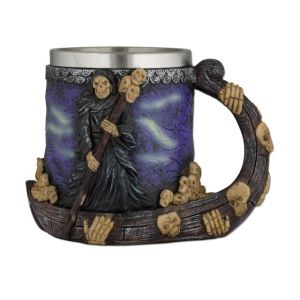 Taza Resina Ornamento Muerte Tole10 39603.