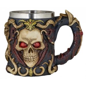 Taza Resina Ornamento Gothic Skull. Tole 39612 Tole10.