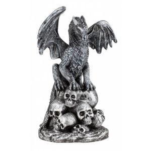 Tole 10 Dragón Calaveras Resina 11,5 cm 39643.