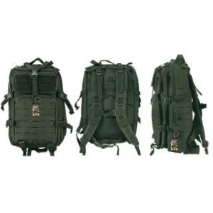 Mochila Barbaric verde laser cut 38L