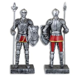 Figura Resina Armadura con Lanza 20 cm 39717 Tole10.