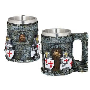 Taza Resina Xl Castillo con Templarios 39751 Tole10.